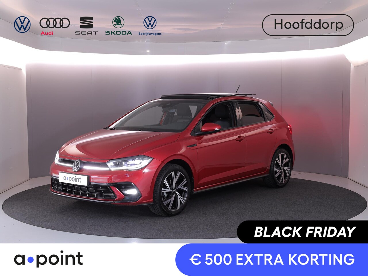 Volkswagen Polo - 1.0 TSI R-Line Pano-dak| Navi| 17'LM-velgen| digital display - AutoWereld.nl