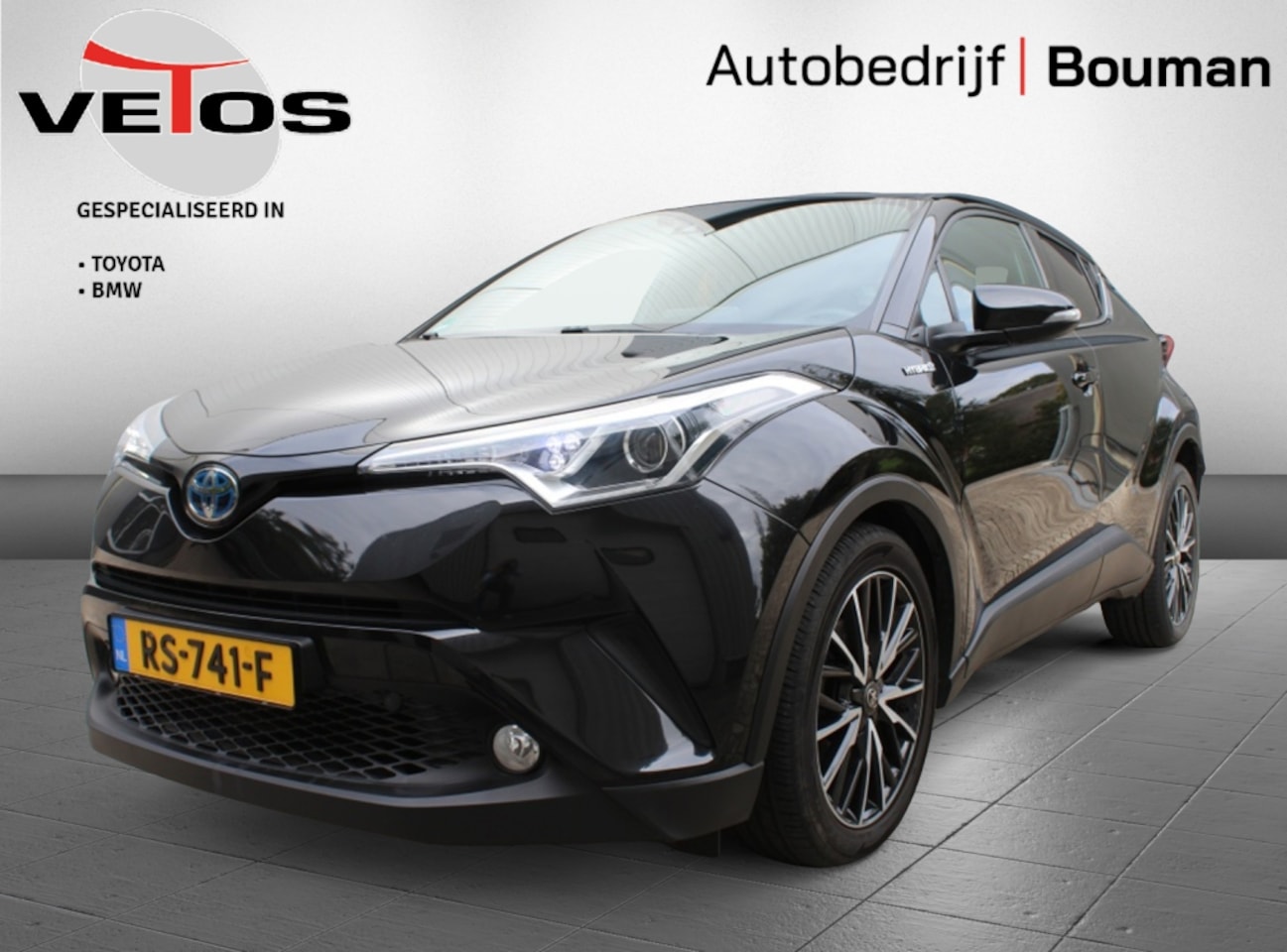 Toyota C-HR - 1.8 Hybrid Team D Pearl Black / PDC / BSM - AutoWereld.nl
