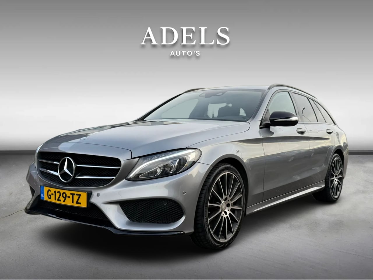 Mercedes-Benz C-klasse Estate - 250 Edition 1 AMG Line HUD Burmester Luchtvering Trekhaak Leder Night Pakket Selenietgrijs - AutoWereld.nl