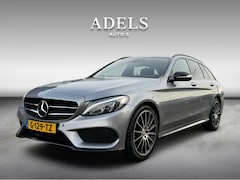 Mercedes-Benz C-klasse Estate - 250 Edition 1 AMG Line HUD Burmester Luchtvering Trekhaak Leder Night Pakket Selenietgrijs
