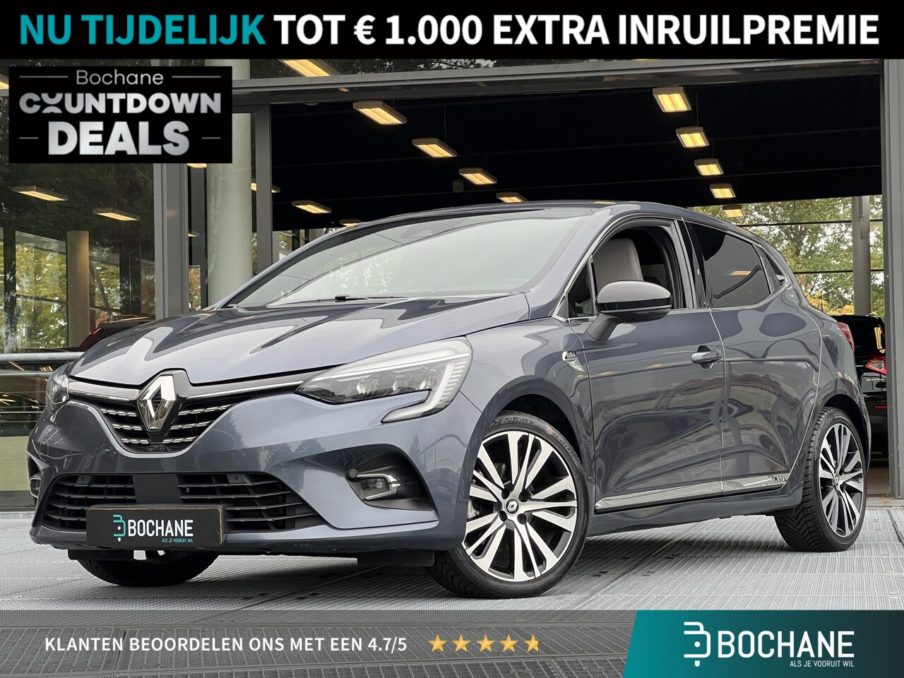 Renault Clio - 1.6 E-Tech Hybrid 140 Initiale Paris | Leder | Navigatie | 17" lichtmetalen velgen | Eerst - AutoWereld.nl