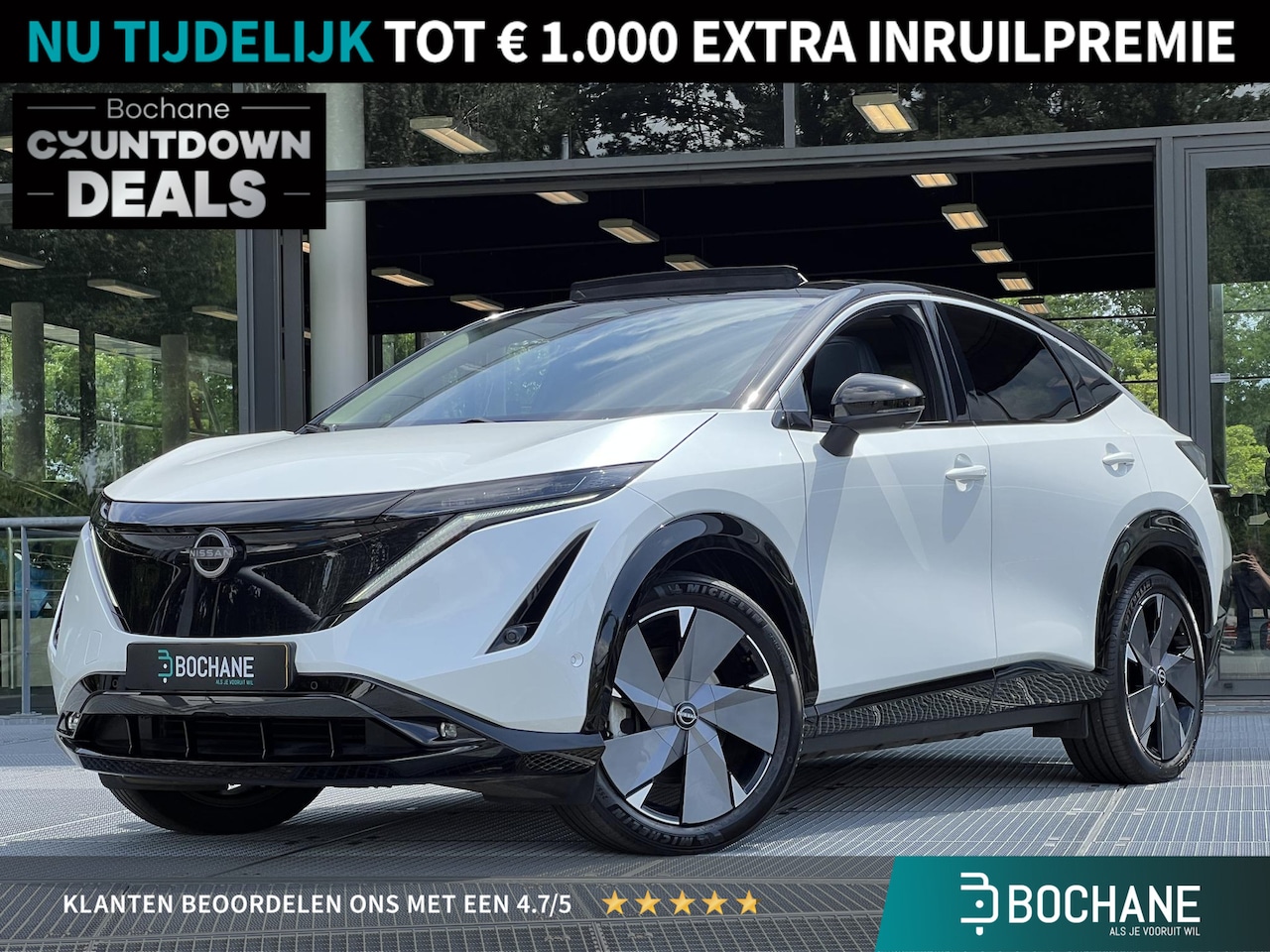 Nissan Ariya - 91 kWh Evolve | Panoramadak | 360° Camera | Apple Carplay | BOSE audio - AutoWereld.nl