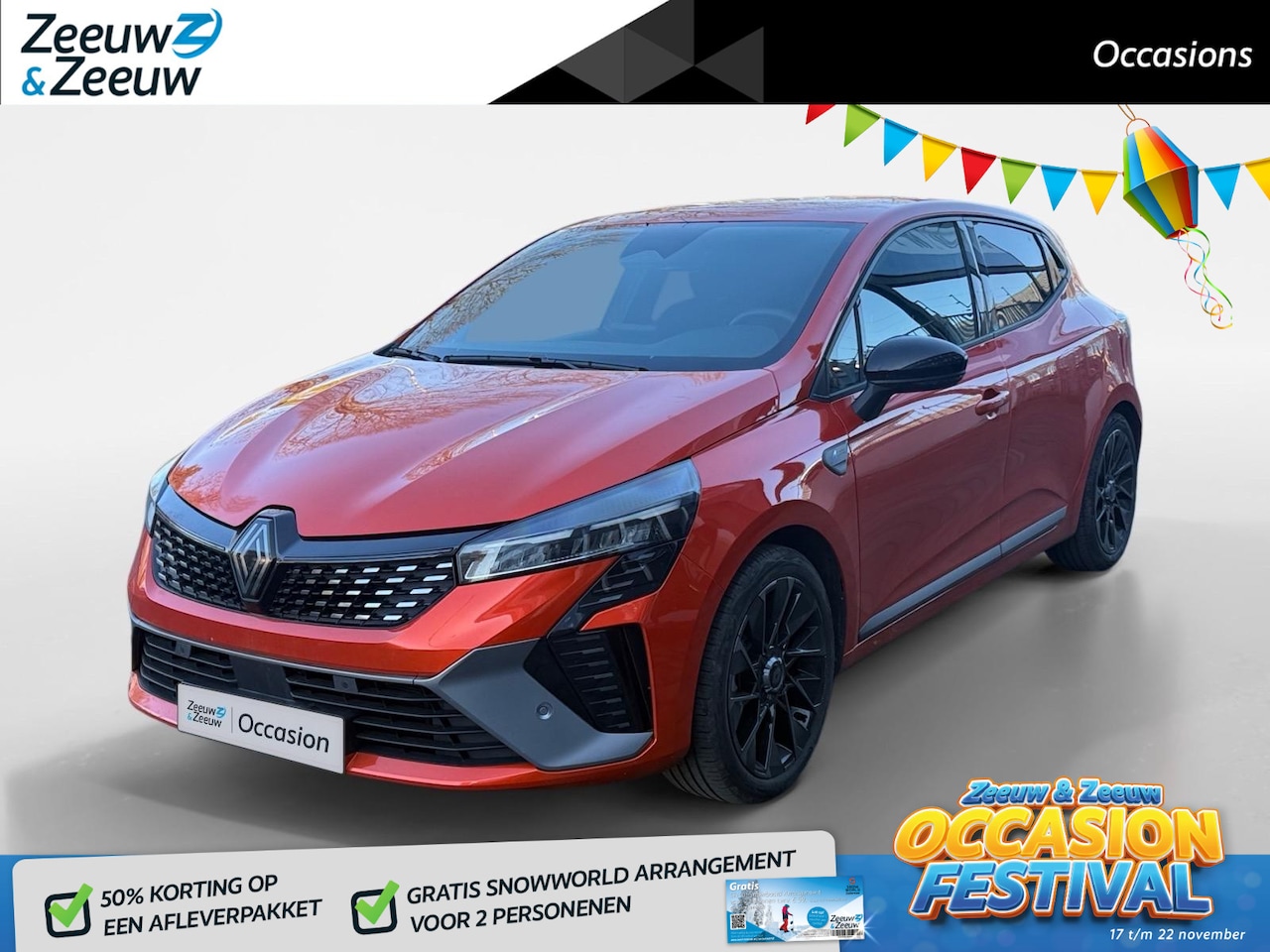 Renault Clio - 1.6 E-Tech Full Hybrid 145 esprit Alpine AUTOMAAT NAVI AIRCO CAMERA APPLE CARPLAY ANDROID - AutoWereld.nl