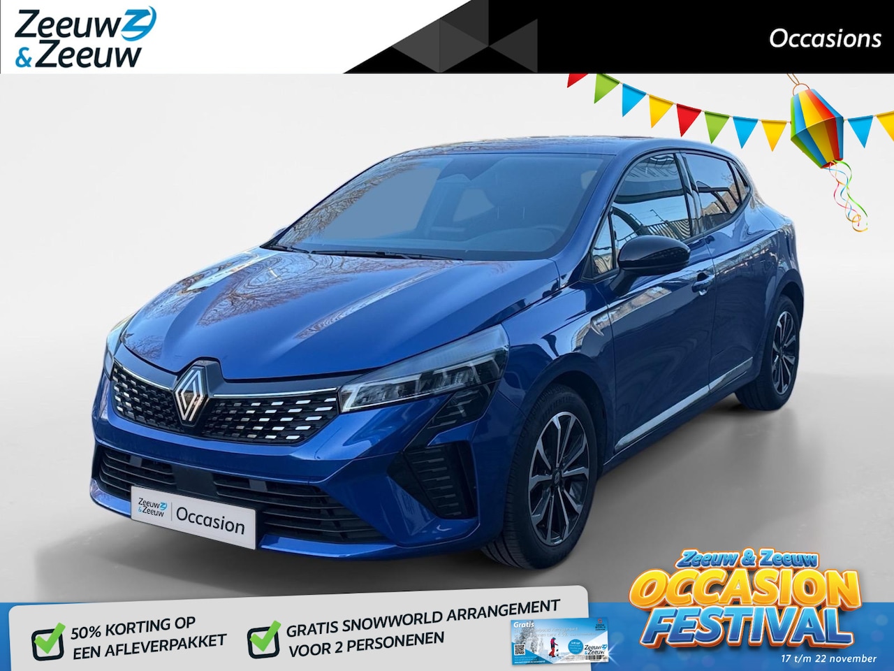 Renault Clio - 1.0 TCe 90 GPF techno NAVI AIRCO CAMERA PARKEERSENSOREN 9.9 INCH SCHERM CRUISE CONTROLE AP - AutoWereld.nl