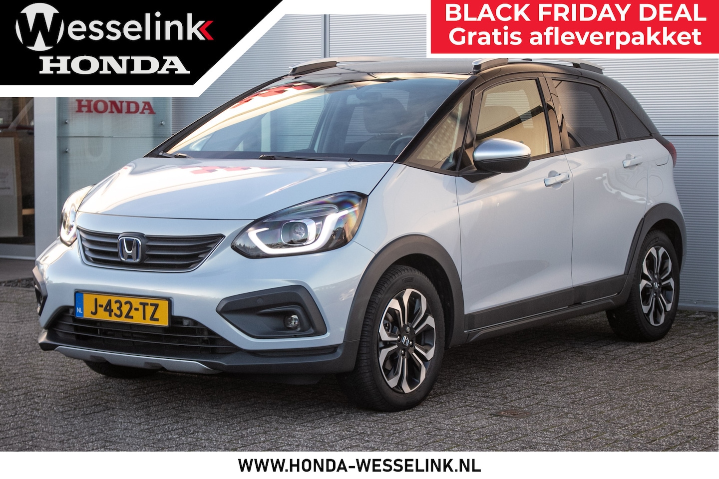 Honda Jazz - 1.5 e:HEV Crosstar Afn. draaghaak | Illumination pack | Carplay | Adpt. Cruise - AutoWereld.nl