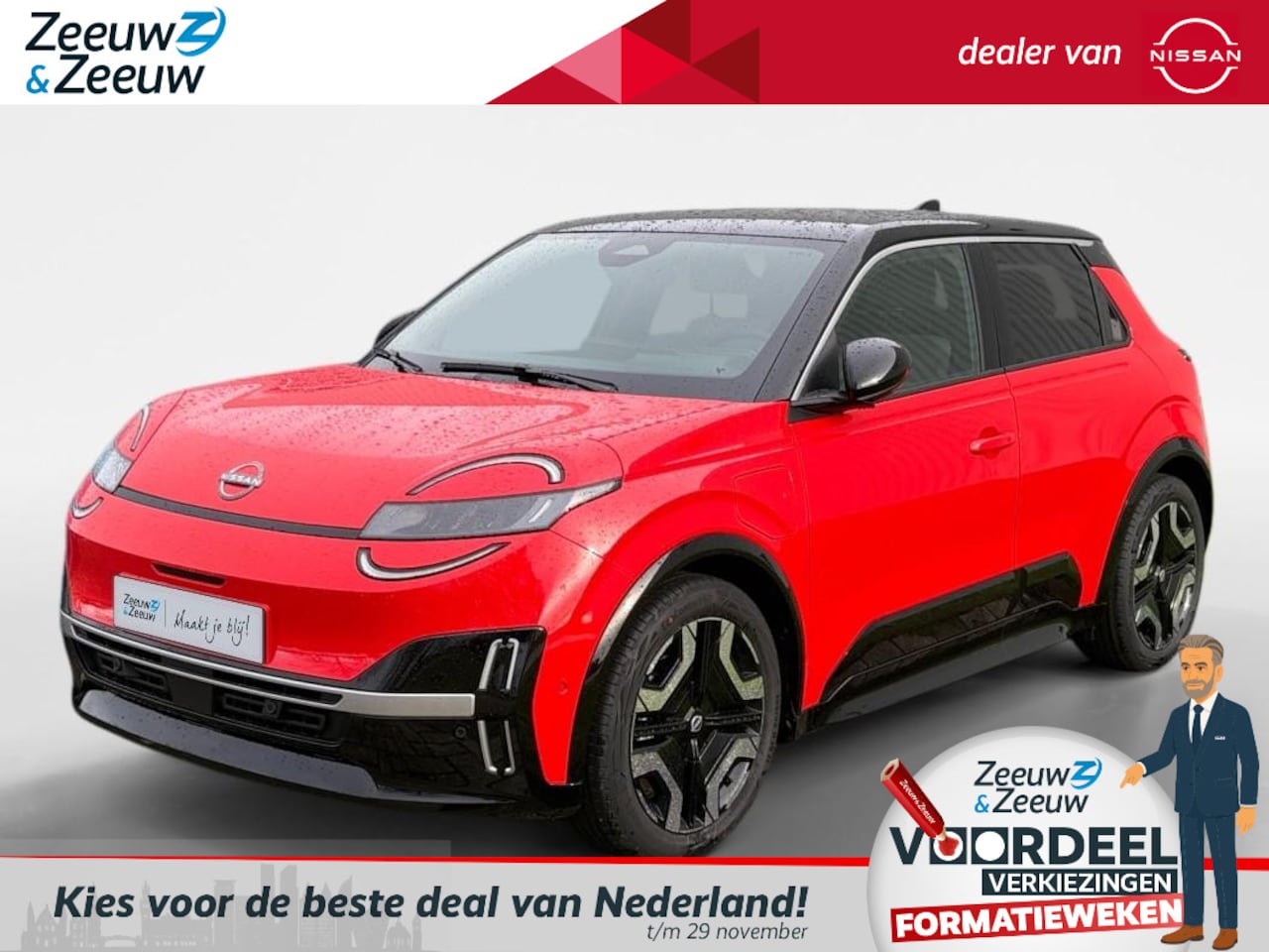 Nissan Micra - EVOLVE 52 kWh NU TE BESTELLEN!!! | 1000,- EURO KORTING MET 0,99 % RENTE OP 36 MAANDEN | D - AutoWereld.nl