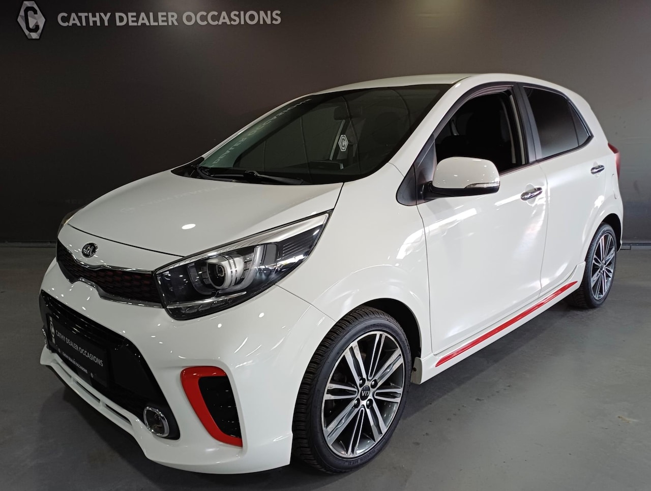 Kia Picanto - 1.2 CVVT GT-Line 84PK Leder NAV Stoel+Stuurverwarming Cruise Climate - AutoWereld.nl
