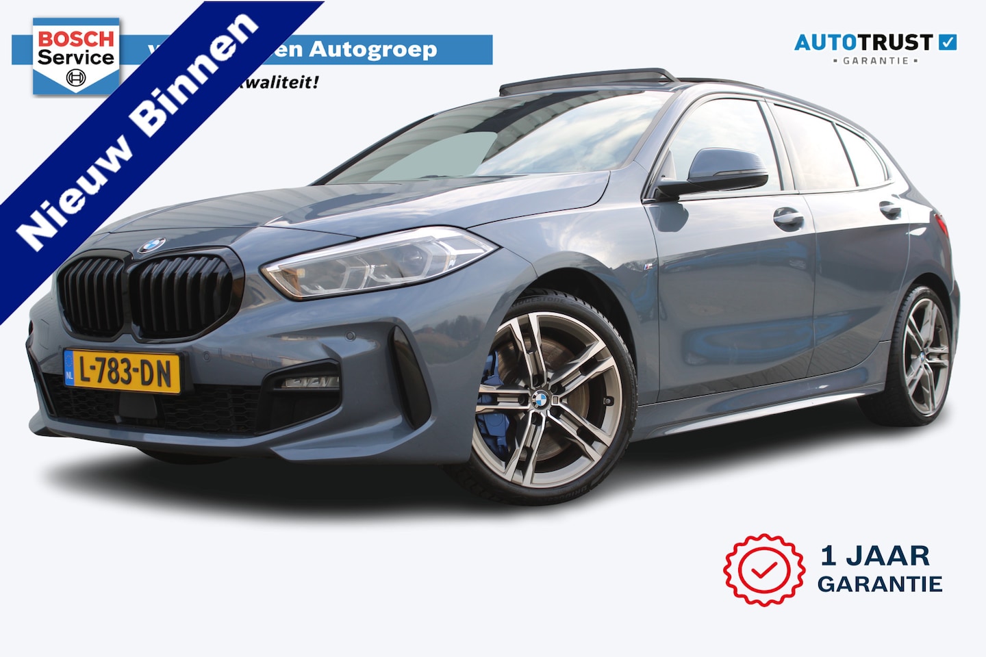 BMW 1-serie - 118i High Executive M-sport | Incl. 12 maanden garantie | Cruise control | Kuipstoelen | S - AutoWereld.nl