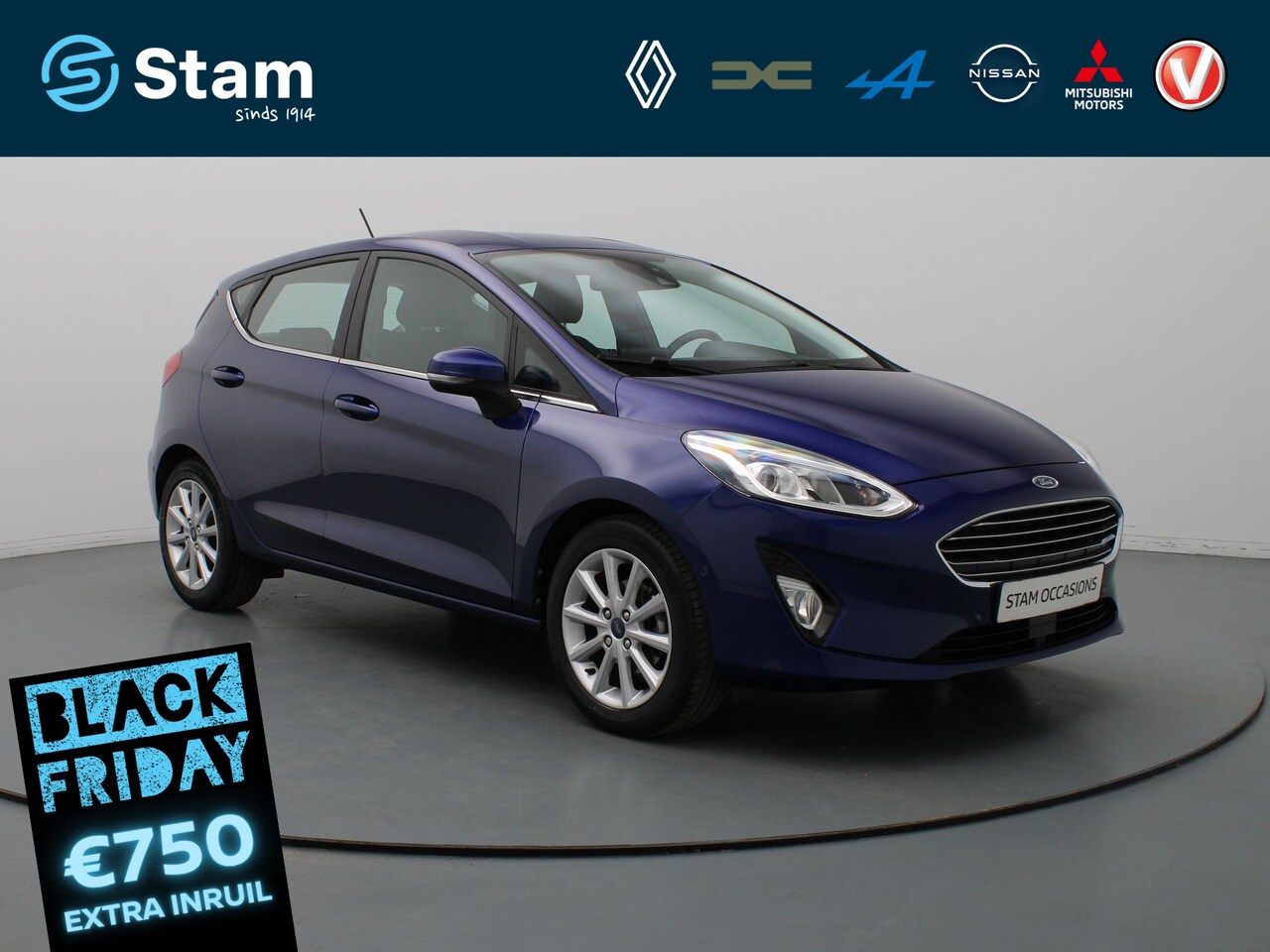 Ford Fiesta - 100pk EcoBoost Titanium B&O | Camera | Adapt. Cruise | Parkeersens. v+a | Voorruitverw. - AutoWereld.nl