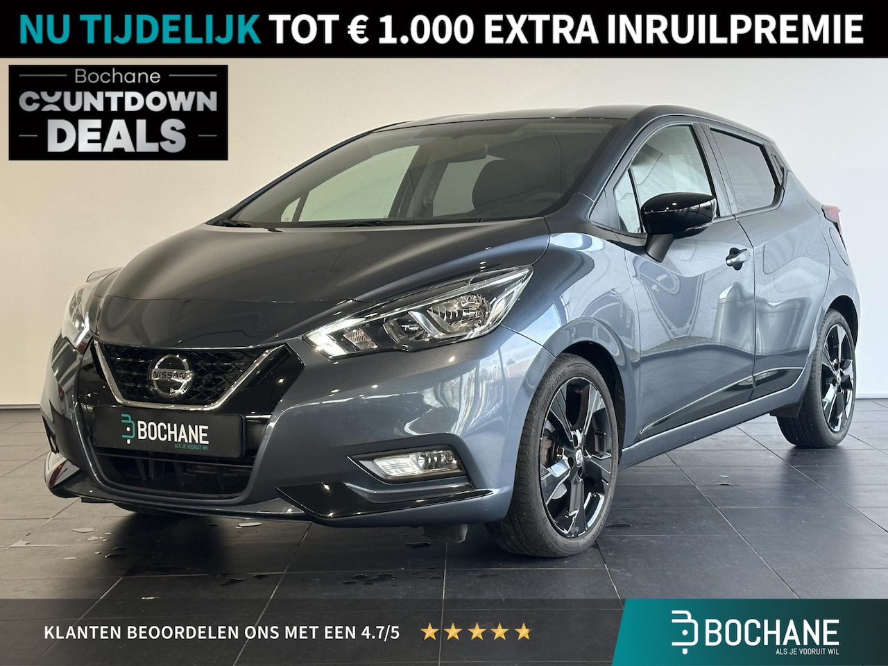 Nissan Micra - 1.0 IG-T N-Tec AUTOMAAT | NAVIGATIE | PARKEERSENSOREN ACHTER | TELEFOONVOORBEREIDING - AutoWereld.nl