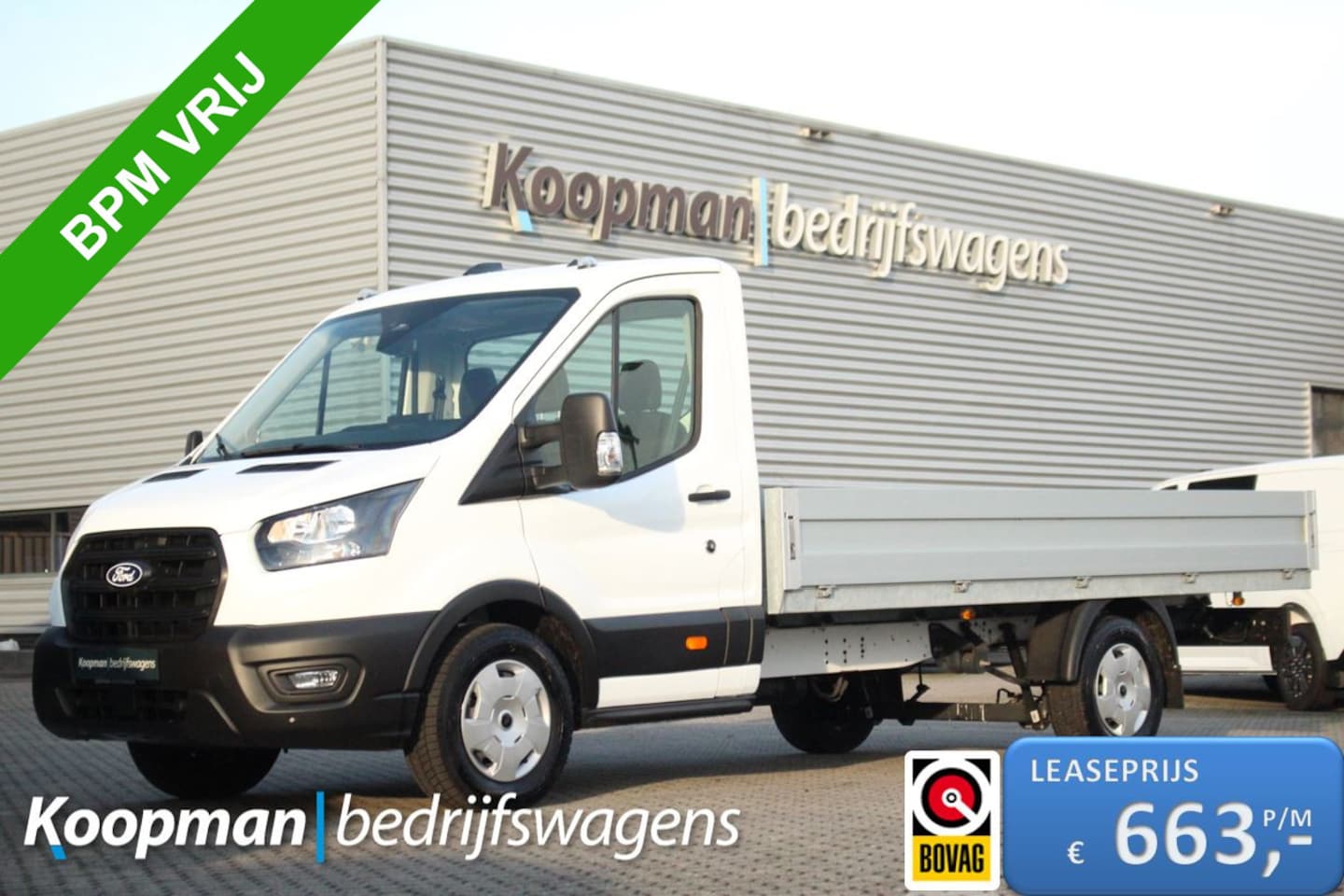 Ford Transit - 350 2.0TDCI 130pk L4H1 Trend | Pick-up | Camera | Carplay/Android | Lease 663,- p/m - AutoWereld.nl