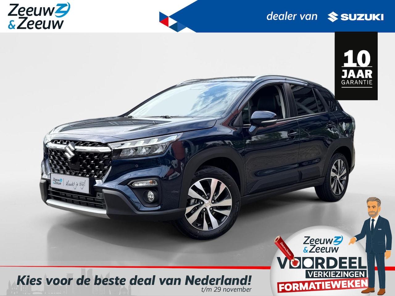 Suzuki S-Cross - 1.4 Boosterjet Style Smart Hybrid 110pk | €1.850 korting | Direct leverbaar | Lichtmetalen - AutoWereld.nl