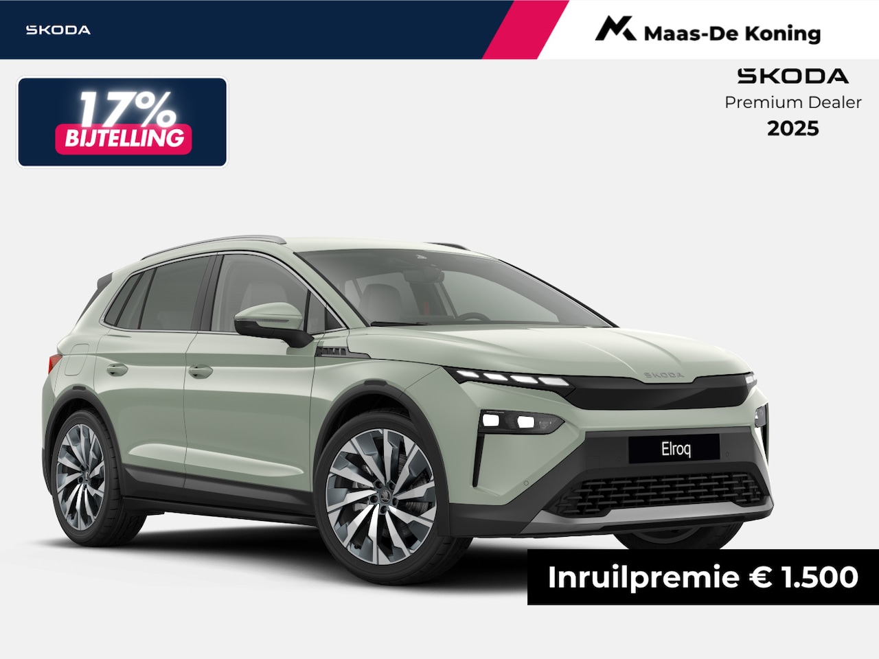 Skoda Elroq - Business Edition Elektromotor 210 kW / 286 PK SUV | 21'' Lichtmetalen Velgen | Timiano Gre - AutoWereld.nl