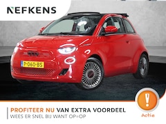 Fiat 500 C - 42 kWh RED 120PK | Cabrio | ACCURAPPORT 100% | AUTOMAAT | FULL LED | AppleCarPlay/AndroidA