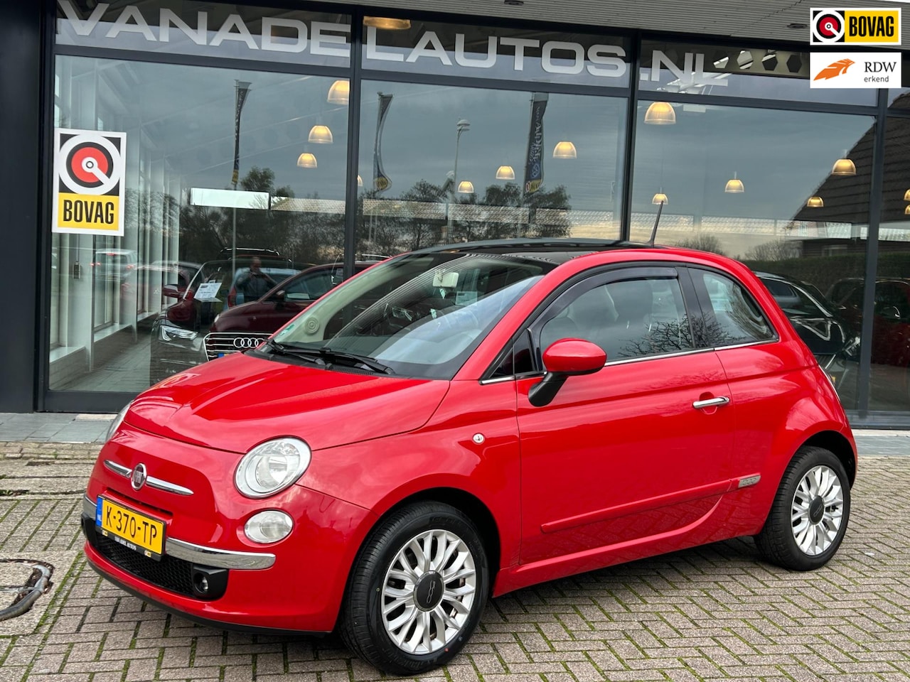 Fiat 500 - 1.2 Lounge Panorama Airco LM Velgen Nieuwe APK Nette Staat! - AutoWereld.nl