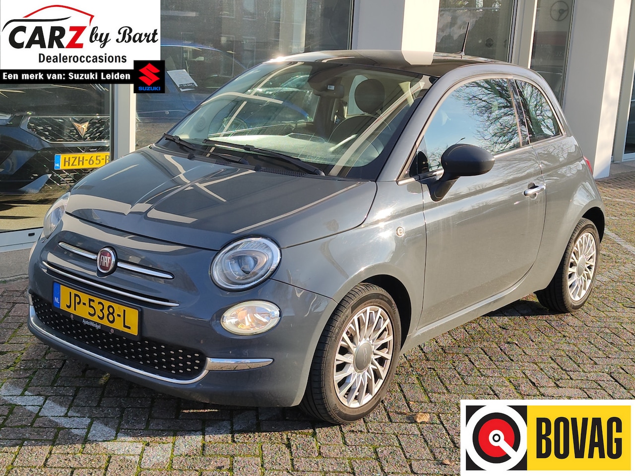 Fiat 500 - 0.9 TWINAIR TURBO LOUNGE Panoramadak | Navi | Clima | Elek. ramen - AutoWereld.nl