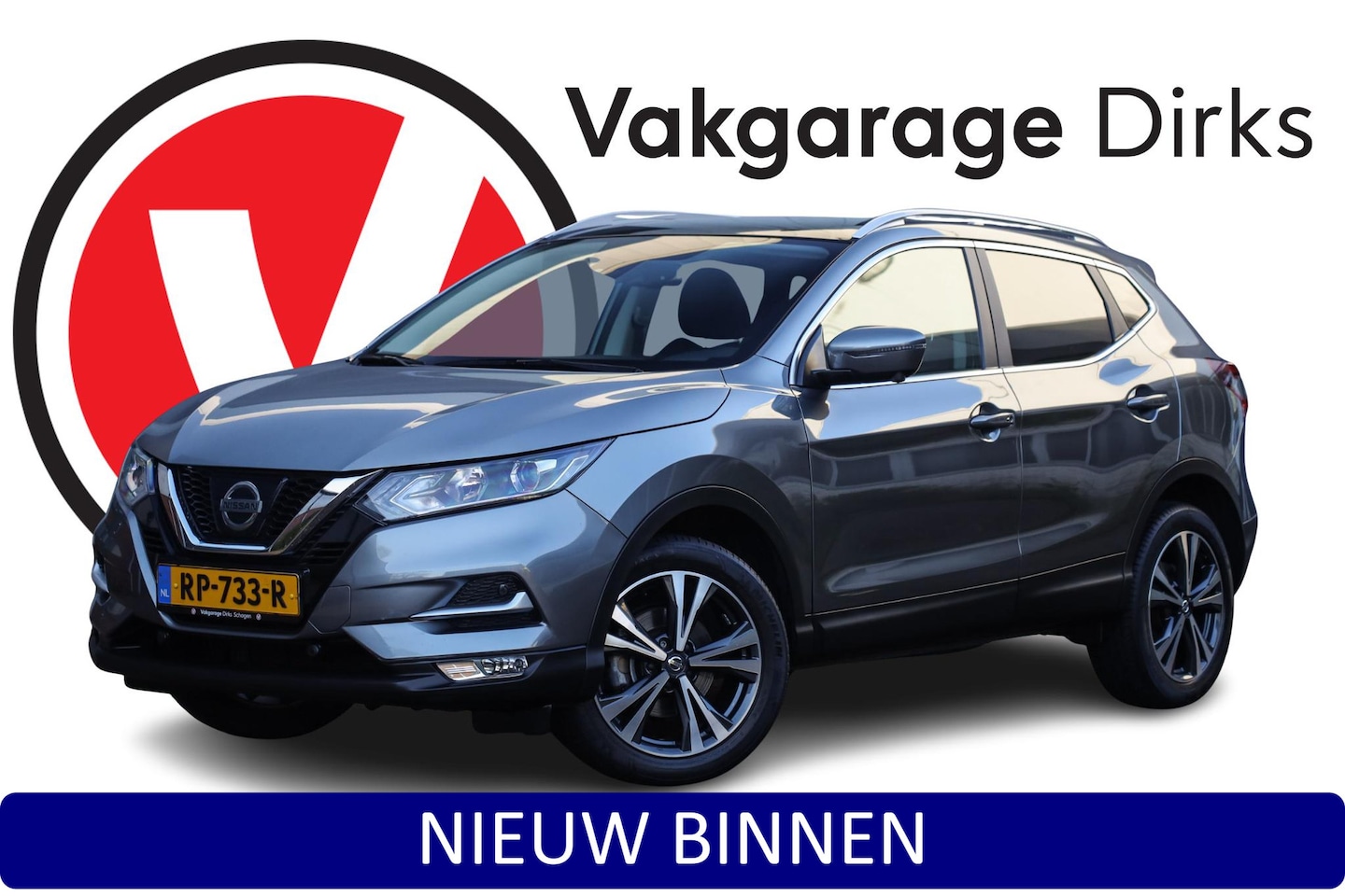 Nissan Qashqai - 1.2 N-Connecta ✅ Pano ✅ 360 ✅ Trekhaak - AutoWereld.nl