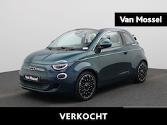 Fiat 500 C - 500e La Prima 42 kWh | AppleCarplay & Android Auto | Canvas Schuifdak | Lichtmetalen Velge