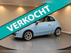 Fiat 500 - 0.9 TwinAir Lounge *Pano* 2de Eigenaar|PDC|Airco|Baby blauw