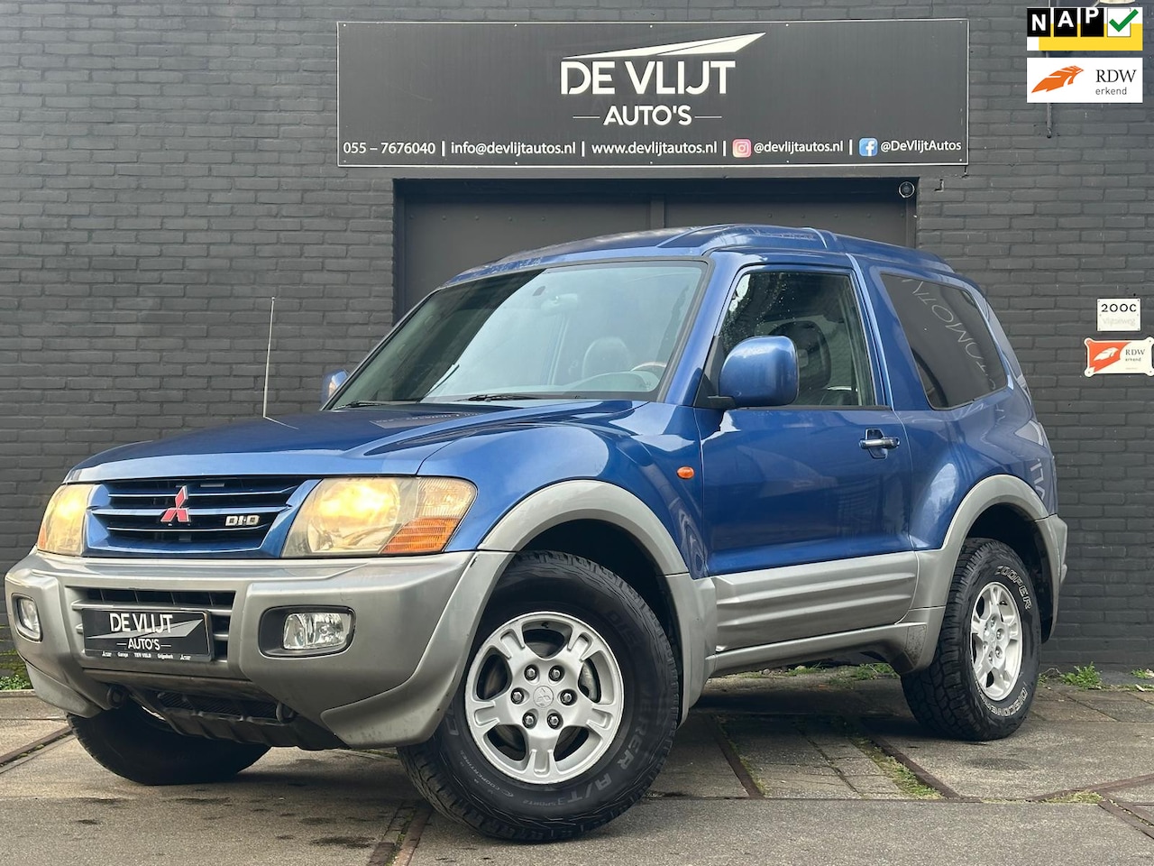 Mitsubishi Pajero - 3.2 Di-D GLS HR | Cruise Control | Airco | Elek stoel | Elek Ramen | Trekhaak | Grijs Kent - AutoWereld.nl