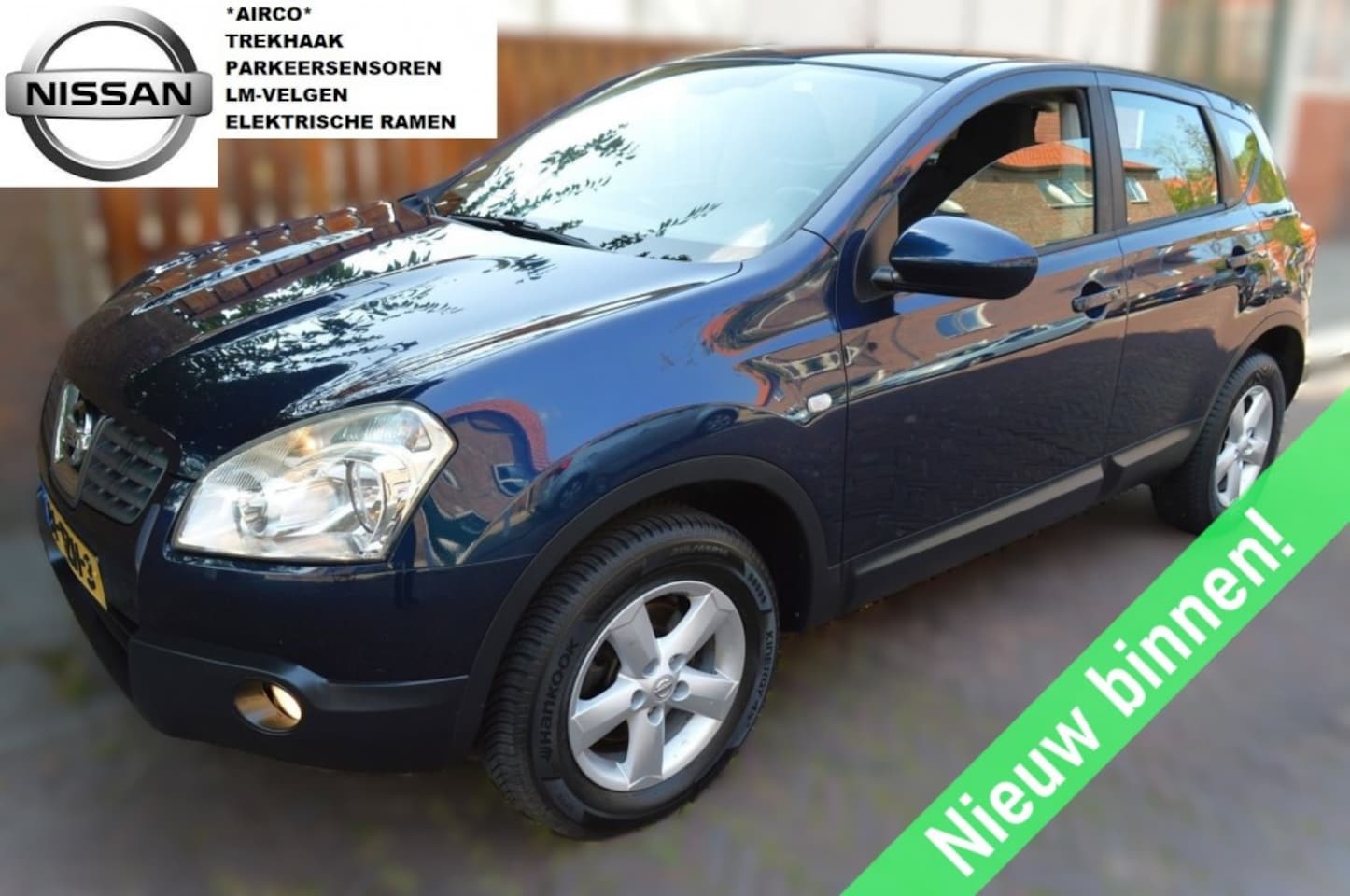 Nissan Qashqai - 1.6L 5-deurs compacte SUV met trekhaak, airco, parkeersensoren, lichtmetalen velgen - AutoWereld.nl