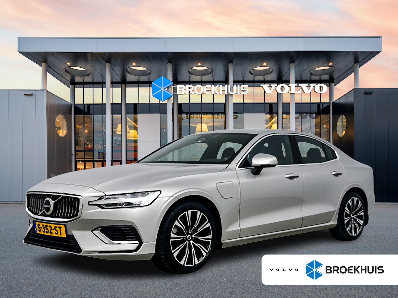 Volvo S60 - T8 Recharge Plus Bright | 18" | Elektr. verst. Sportstoelen | Adaptieve Cruise | BLIS | St - AutoWereld.nl