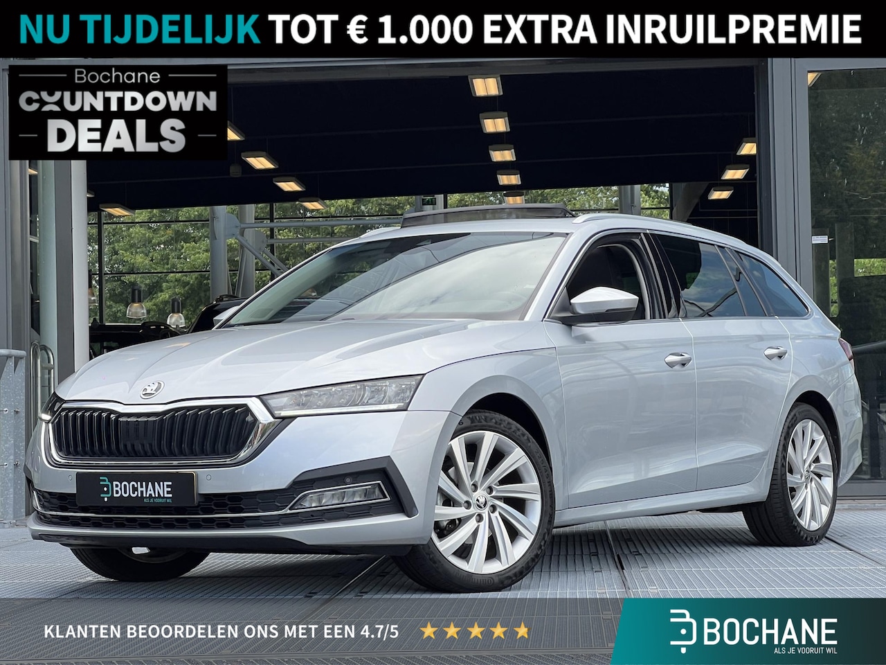 Skoda Octavia Combi - 1.0 e-TSI Business Edition Automaat 110PK | Panoramadak | Trekhaak | Adaptieve Cruise Cont - AutoWereld.nl