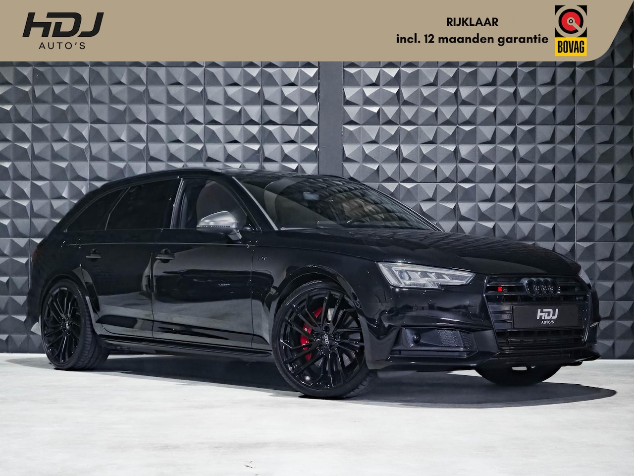 Audi S4 - Avant 3.0 TFSI quattro | Pano | S.sport | B&O | 20" | HUD | All Black | Matrix | Side | Ma - AutoWereld.nl