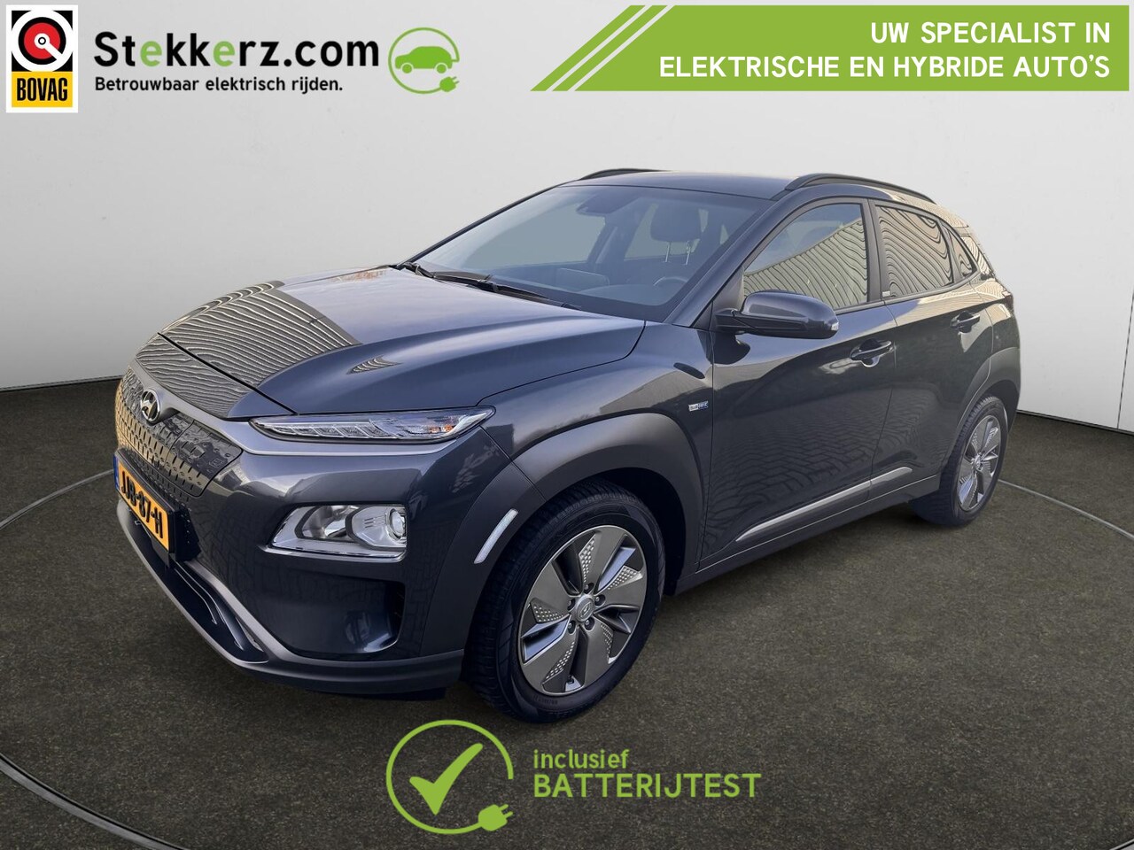 Hyundai Kona Electric - EV Comfort 39 kWh AVILOO Accutest, SOH 98% - AutoWereld.nl