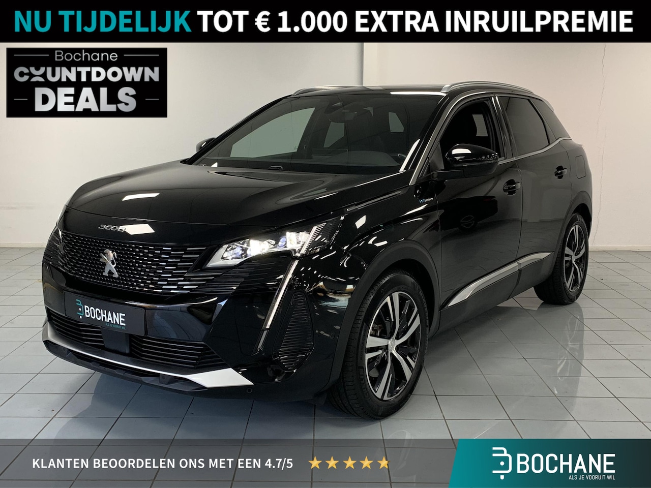 Peugeot 3008 - 1.6 HYbrid4 300 GT Pack Business PANORAMADAK | ACHTERUITRIJCAMERA | NAVIGATIE - AutoWereld.nl