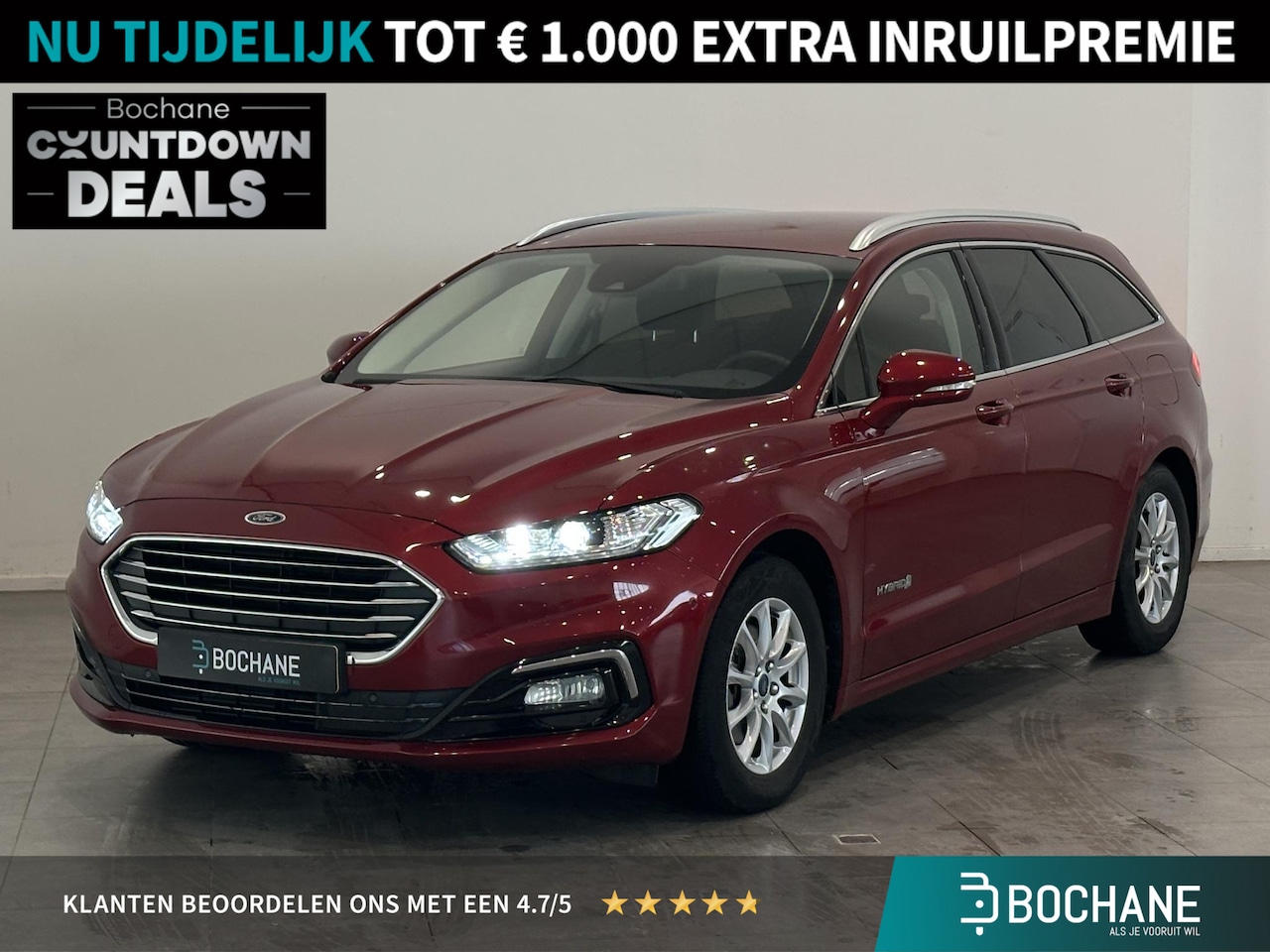 Ford Mondeo Wagon - 2.0 IVCT HEV Titanium | LED | Trekhaak elektrisch wegklapbaar | Elektrisch bedienbare koff - AutoWereld.nl
