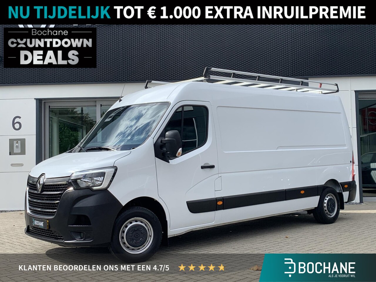 Renault Master - T35 2.3 dCi 150 L3H2 Energy Work Edition | Imperiaal | Ladder | Opsteekrol | Trekhaak - AutoWereld.nl