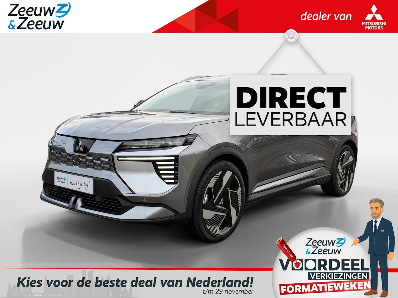 Mitsubishi Eclipse Cross - Instyle 87 kWh | DE NIEUWE ECLIPSE CROSS | DIRECT LEVERBAAR | EV | 2000 EURO  INTRODUCTIE - AutoWereld.nl