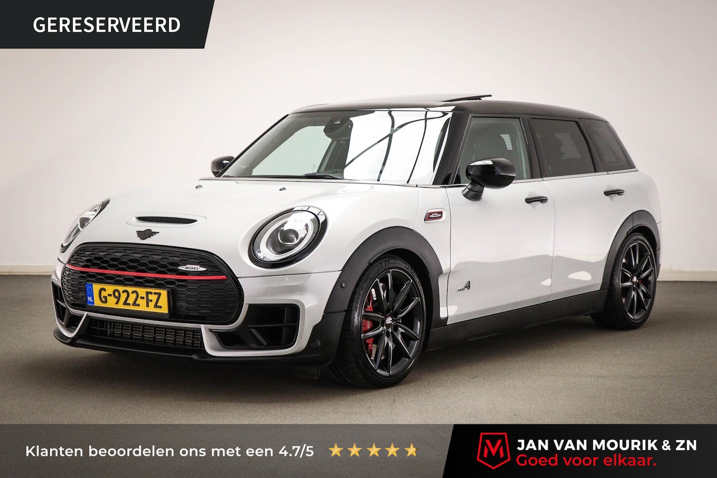 MINI Clubman - Mini 2.0 JCW ALL4 Chili | SERIOUS BUSINESS PACK | PANORAMADAK | LEDER | HEAD UP | DAB - AutoWereld.nl