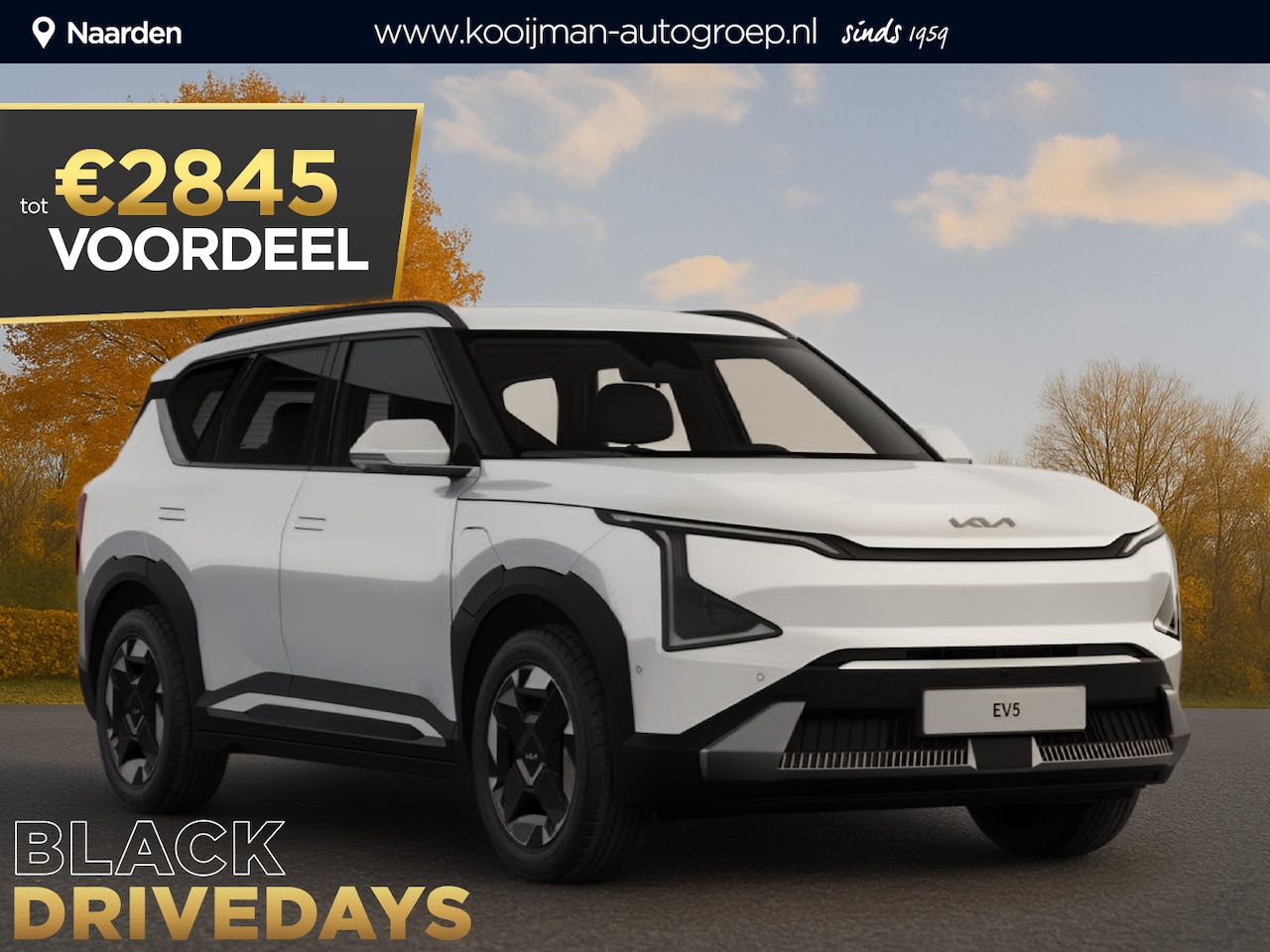 Kia EV5 - Air 81.4 kWh €41.650,- RIJKLAAR! Nu €2.845,- voordeel! Nu extra scherp geprijsd! - AutoWereld.nl