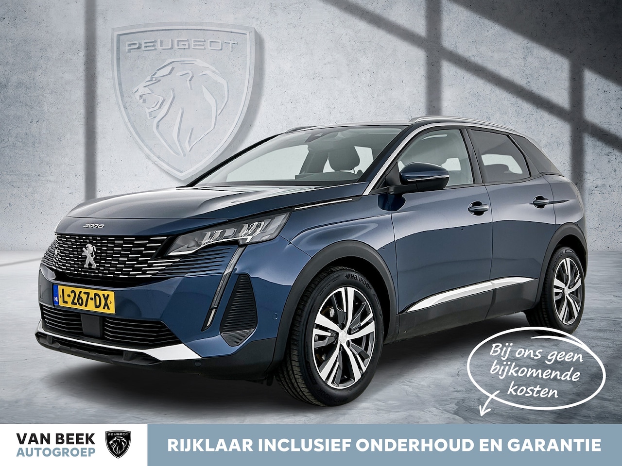 Peugeot 3008 - 130 PK Blue Lease Allure | Rijklaar | Trekhaak | Elektrische achterklep | 360 camera | - AutoWereld.nl