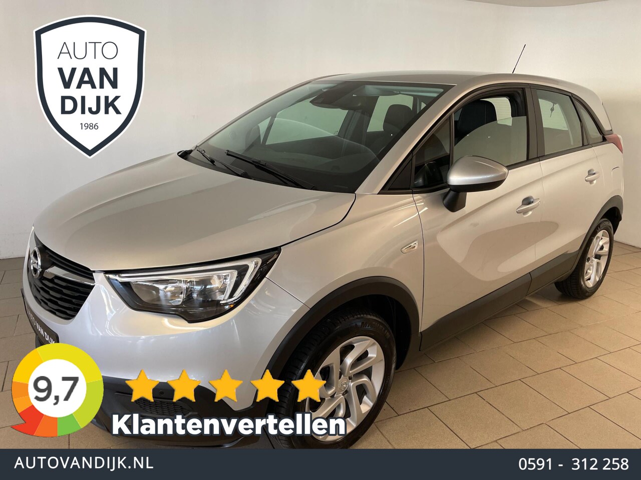 Opel Crossland X - 1.2 Turbo Innovation AUTOMAAT AIRCO NAVI VIA APP CRUISE BT STOELVERWARMING STUURVERW ZEER - AutoWereld.nl