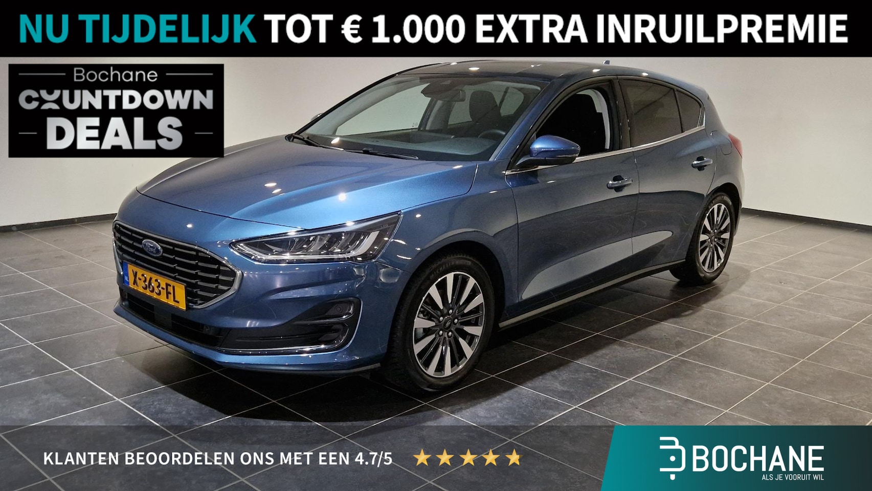 Ford Focus - 1.0 EcoBoost Hybrid Titanium X | Apple Carplay/Android Auto | Navigatie | Digital Cockpit - AutoWereld.nl