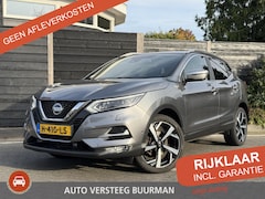 Nissan Qashqai - Tekna + 1.2 115PK X-tronic CVT Automaat Navigatie, Rondomzichtcamera, Keyless, Leder, Pano
