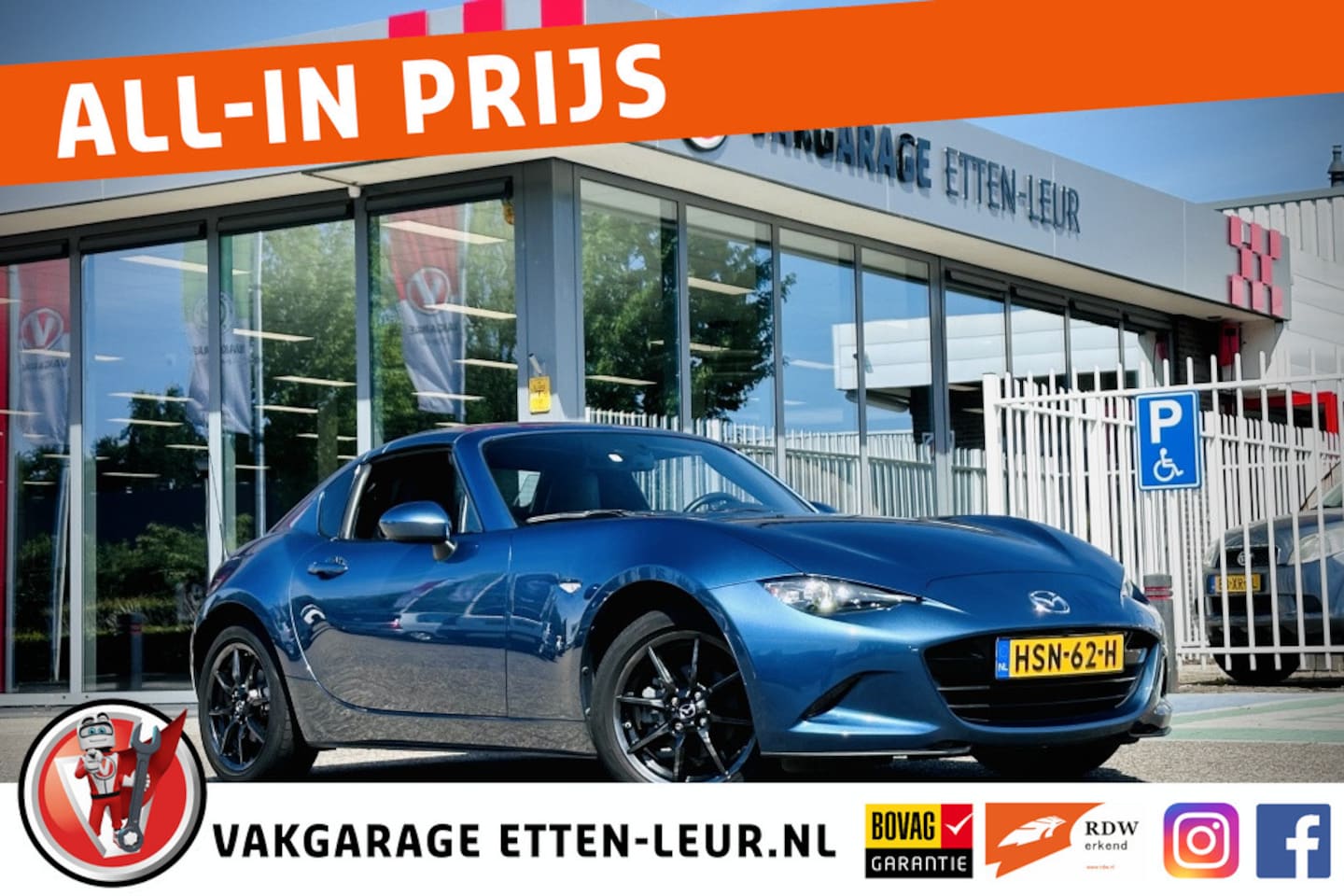 Mazda MX-5 RF - 1.5 SkyAc-G 132PK GT-M | CAMERA | APPLE + ANDROID | LED - AutoWereld.nl