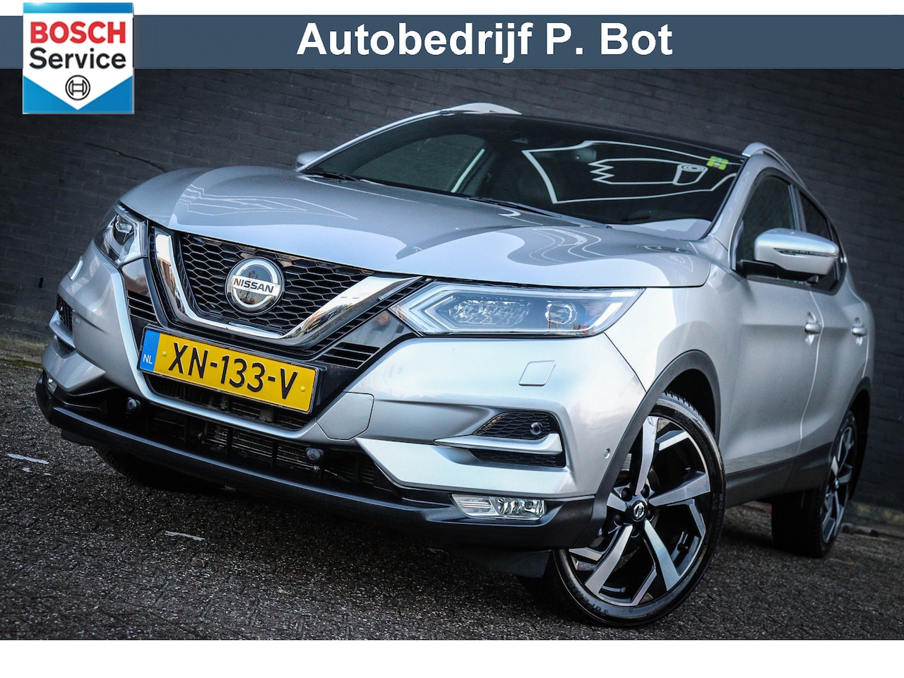 Nissan Qashqai - 1.2 Tekna + Leder/Panoramadak/Camera - AutoWereld.nl