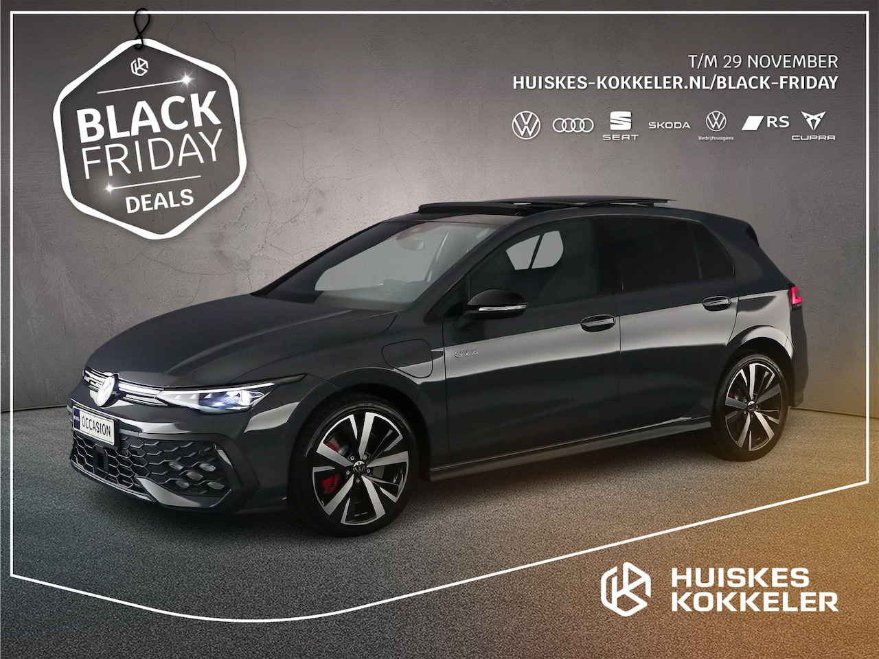 Volkswagen Golf - GTE 1.5 TSI eHybrid 272pk DSG Automaat Panoramadak, Black Style, Head up display, Adaptive - AutoWereld.nl