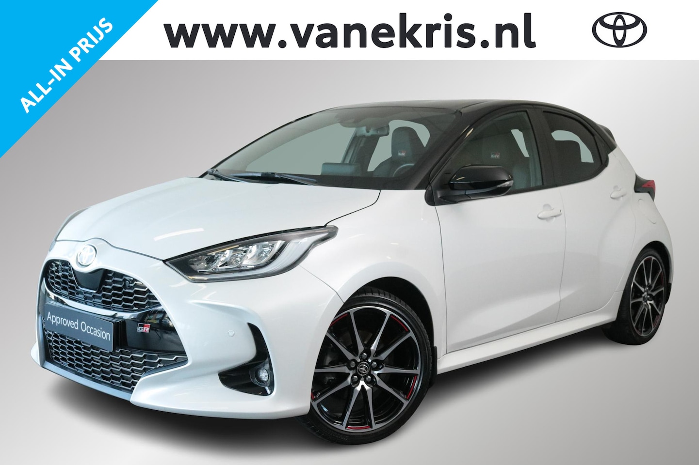 Toyota Yaris - 1.5 Hybrid GR Sport 1.5 Hybrid GR Sport, Parkeersensoren, Stuur & Stoelverwarming! - AutoWereld.nl