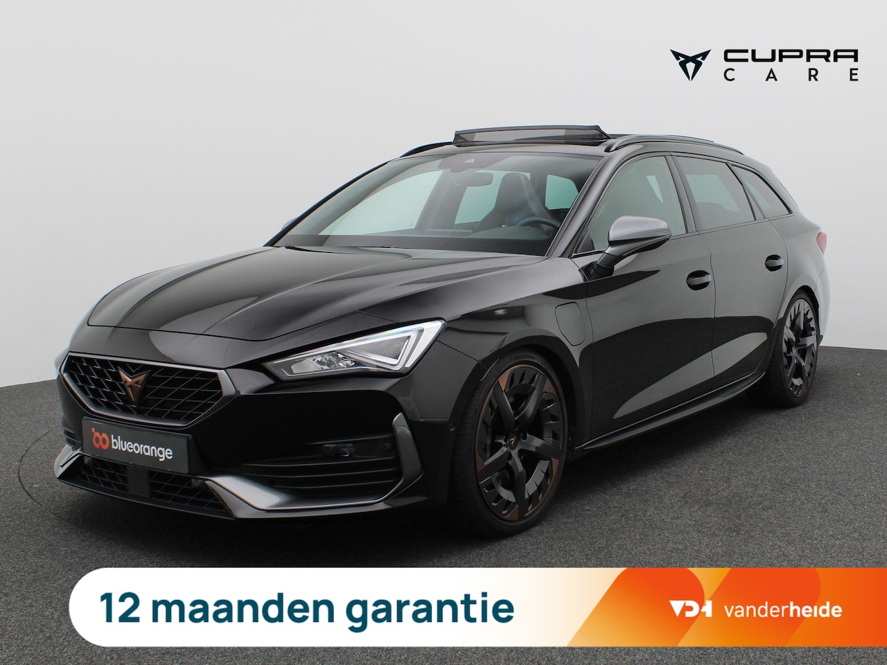 CUPRA Leon Sportstourer - 1.4 e-Hybrid VZ Black Edition 245PK DSG Pano-schuifdak, SOH 91%, leder, achteruitrijcamera - AutoWereld.nl