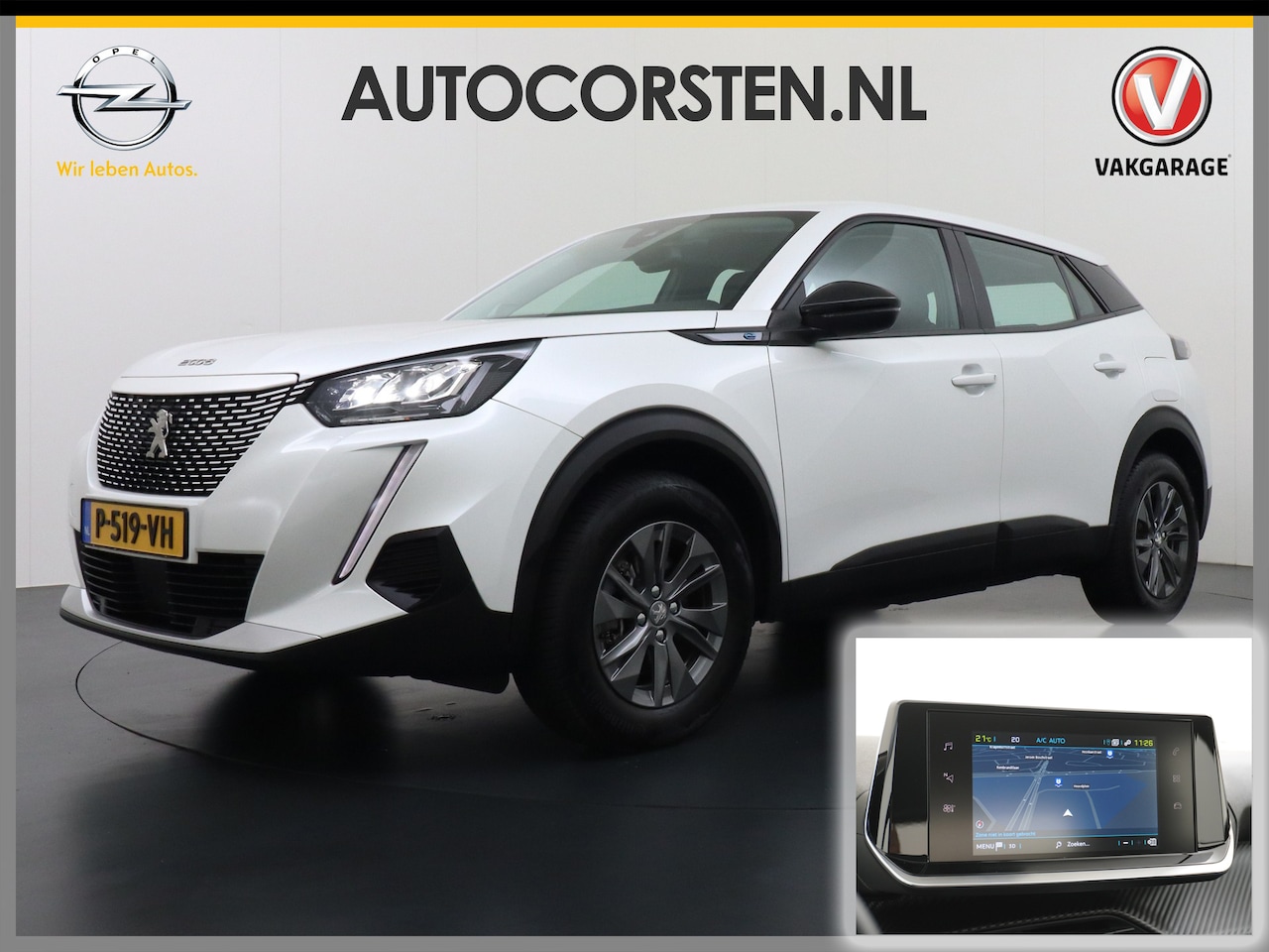 Peugeot e-2008 - EV Active Pack 50kWh Navi Ecc Apple Carplay Android Auto Cruise Control Keyless DAB+ Bluet - AutoWereld.nl