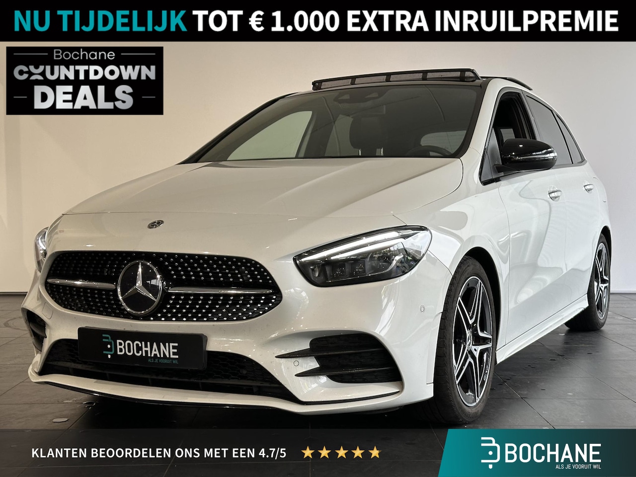 Mercedes-Benz B-klasse - 180 Business Solution AMG | NAVIGATIE | PANORAMADAK | PARKEERSENSOREN RONDOM | ACHTERUITRI - AutoWereld.nl