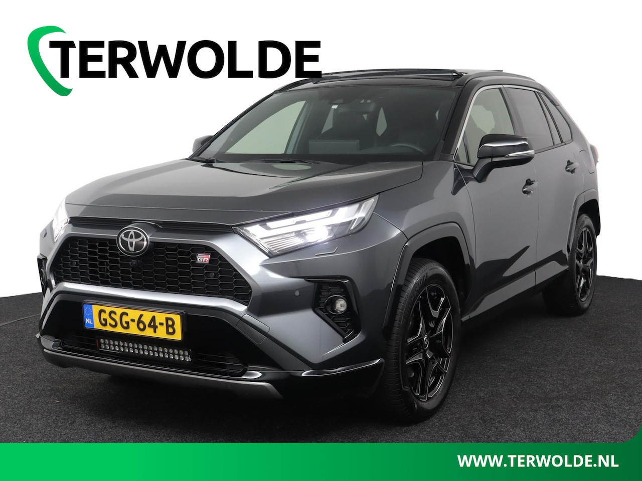 Toyota RAV4 - 2.5 Hybrid AWD GR SPORT | Trekhaak | JBL Audio | Adapt. Cruise | Schuifdak | Leer / Alcant - AutoWereld.nl