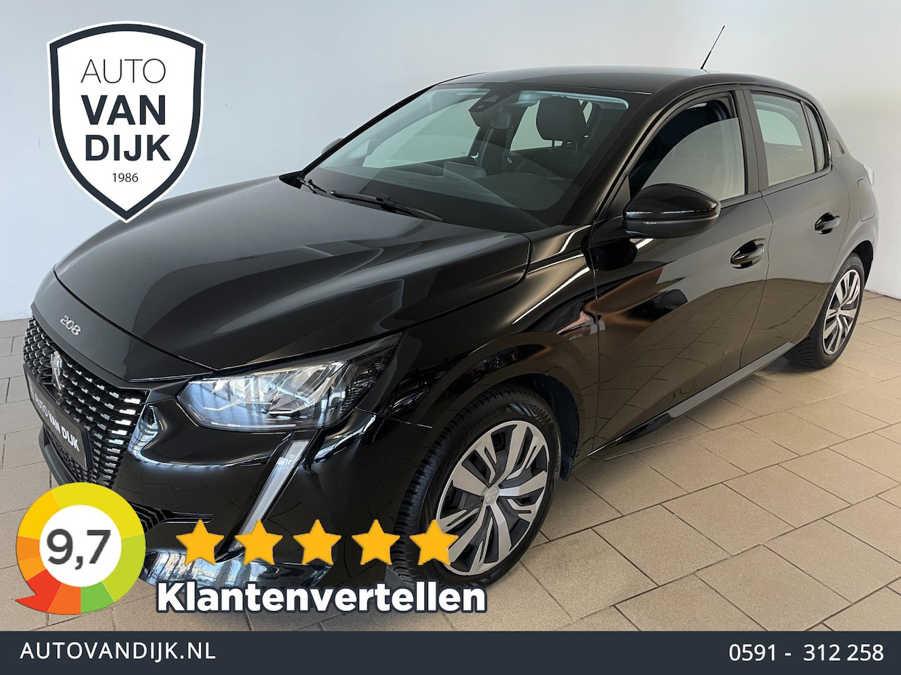 Peugeot 208 - 1.2 PureTech Active AIRCO NAVI CRUISE APPLE CARPLAY BLUETOOTH MULTI STUUR PDC ZEER NETTE A - AutoWereld.nl