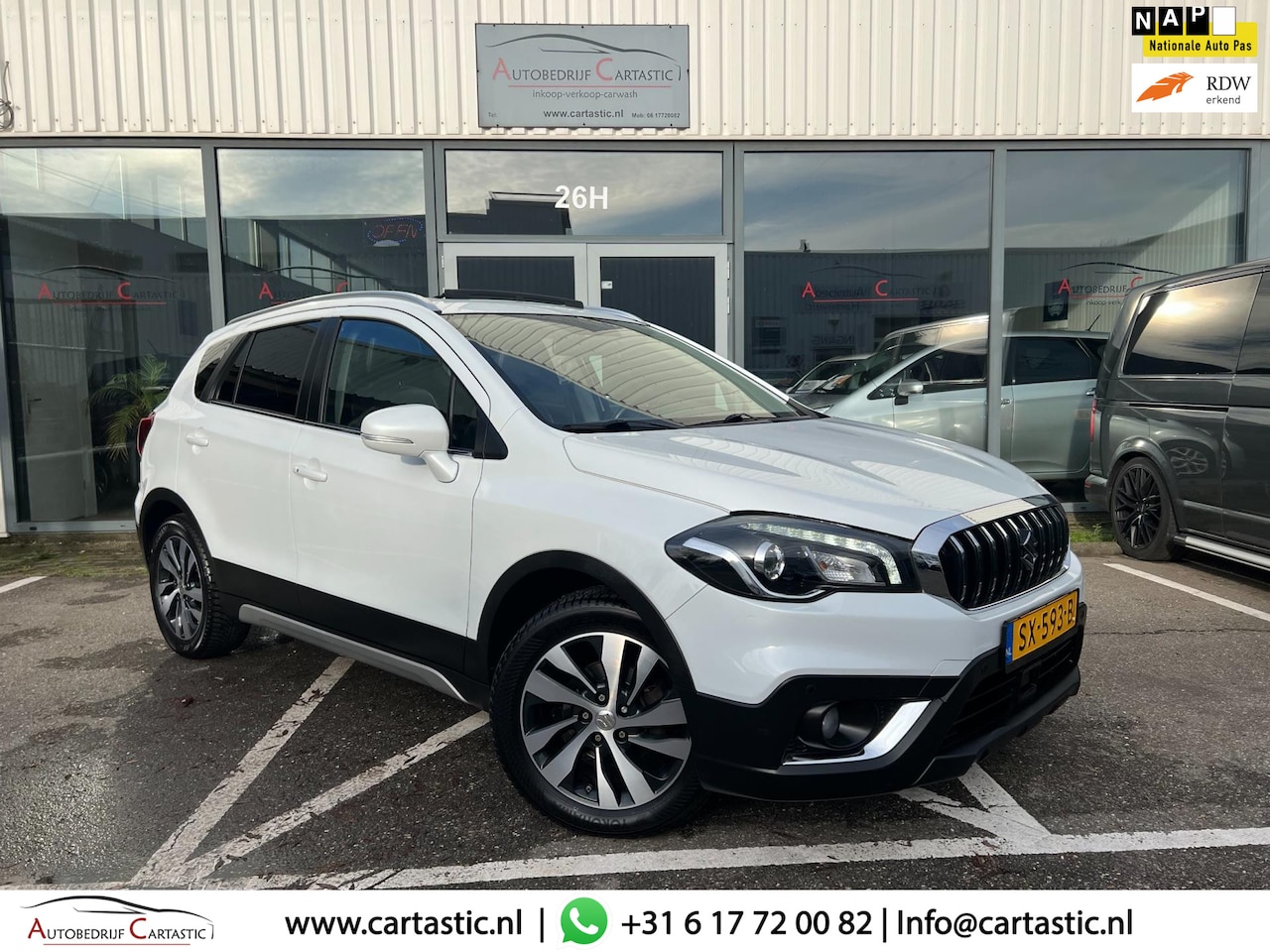 Suzuki S-Cross - 1.4 Boosterjet High Executive AUTOMAAT | LEER | 1e EIGENAAR | DEALER ONDERHOUDEN | KEYLESS - AutoWereld.nl