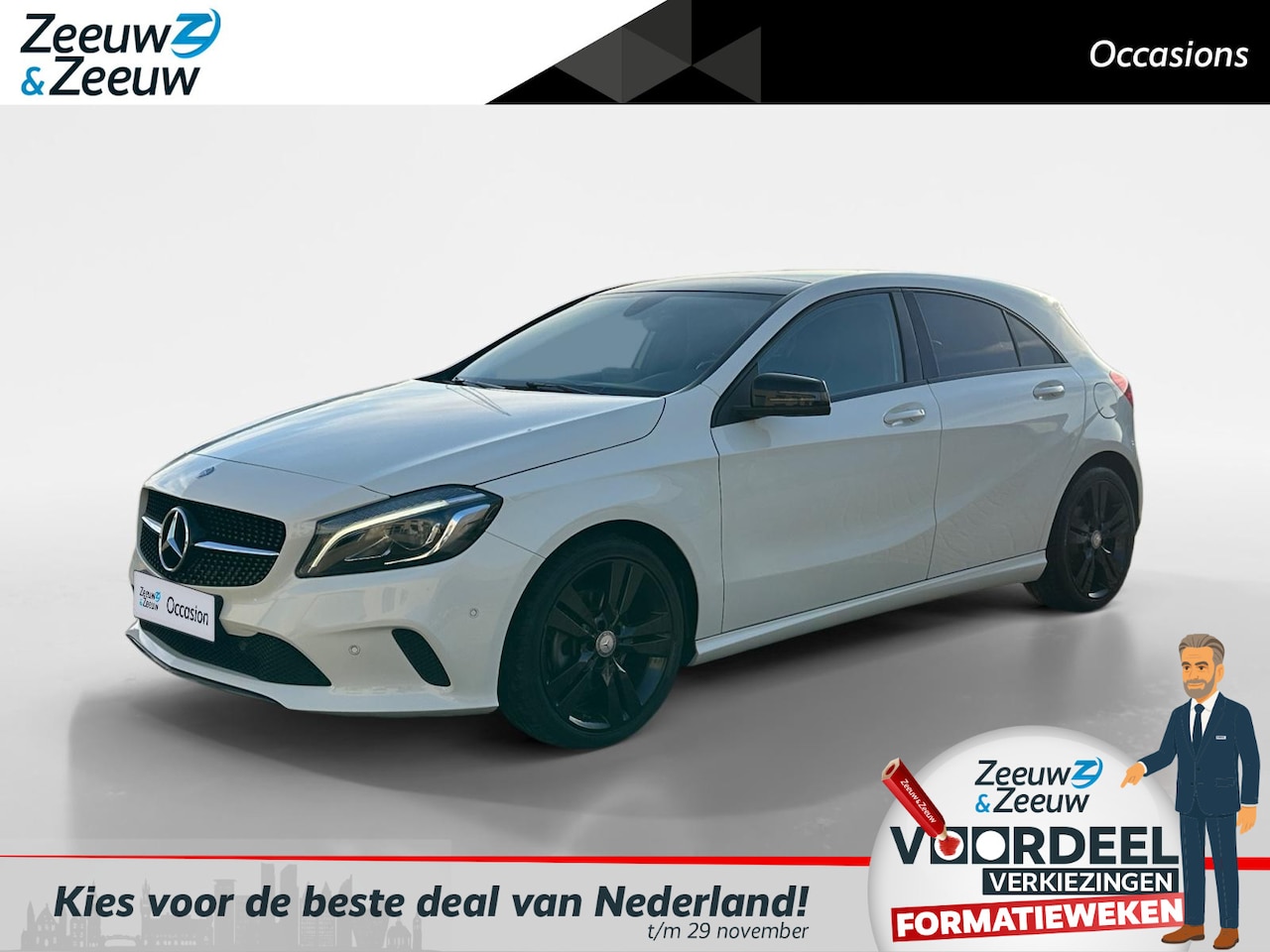 Mercedes-Benz A-klasse - 180 Ambition | Automaat | Electrisch Schuifdak | Navigatie | Cruise Control | Sportstoelen - AutoWereld.nl